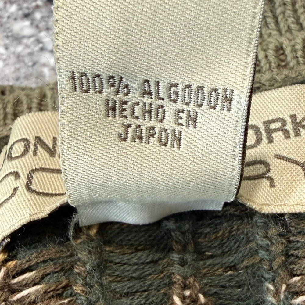 Jones New York Country 90s Fair Isle Sweater Vest Cotton Green Brown Mens Large - Picture 4 of 8